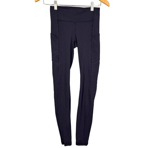 Lululemon Leggings Speed Up Tight Full-On Luxtreme 28 Midnight Navy, Size 2 - Picture 7 of 11